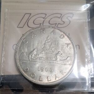1963 CANADIAN SILVER DOLLAR